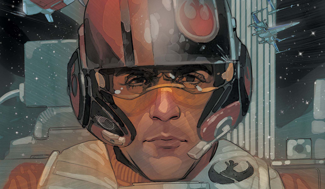 Desenho Poe Dameron Star Wars 7