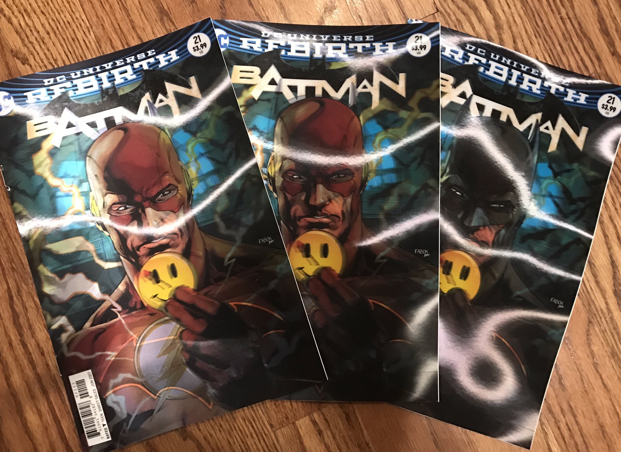 Capa lenticular de Batman #21 