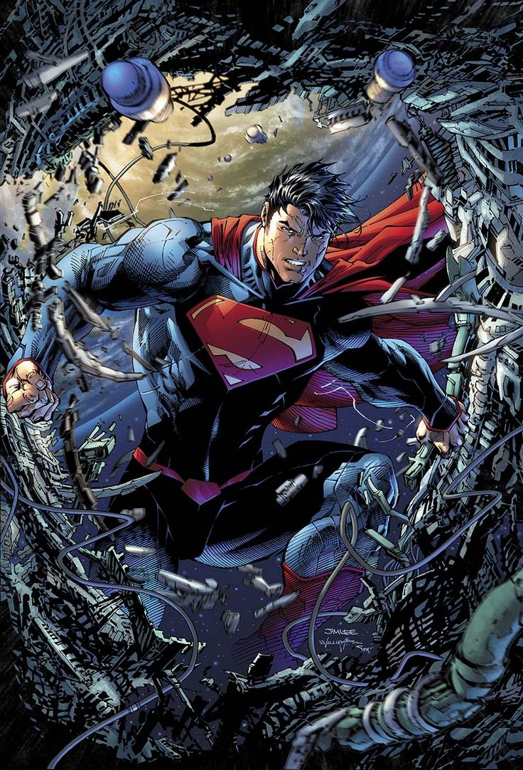 Capa de Superman Sem Limites por Jim Lee